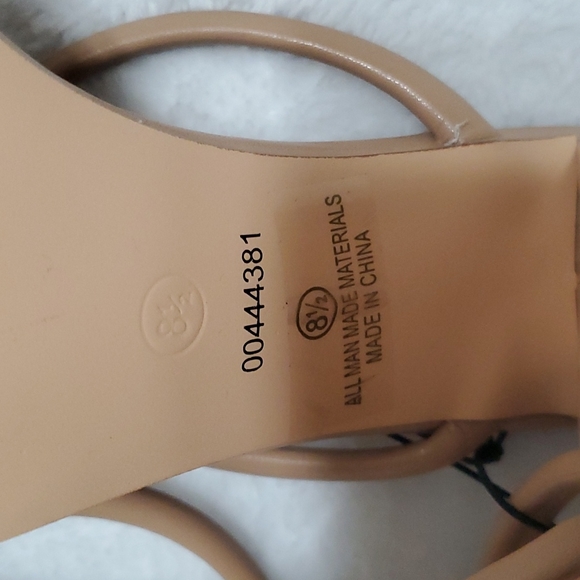 NWOT OLIVIA Ferguson Open toe block high-heel sandal 8.5 Tan (Ss19) - Picture 6 of 9